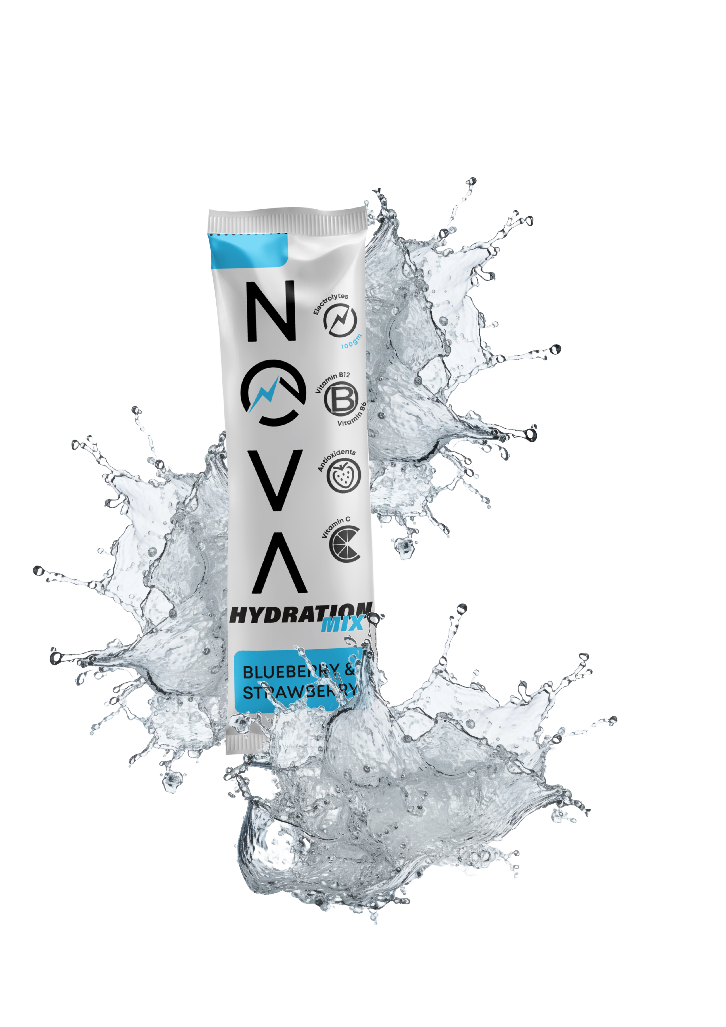 nova hydration bluberry and strawberry mix